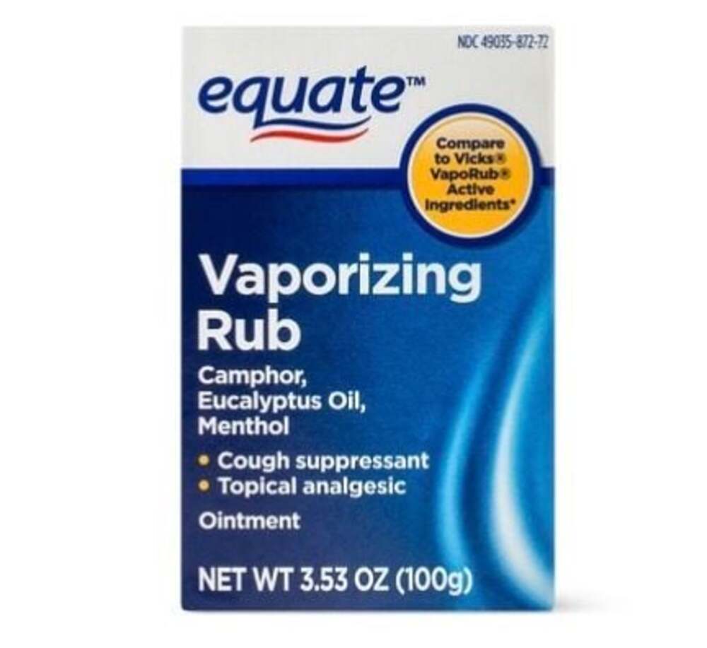 Equate Vaporizing Rub Topical Analgesic and Cough Suppressant Ointment, 3.53 oz